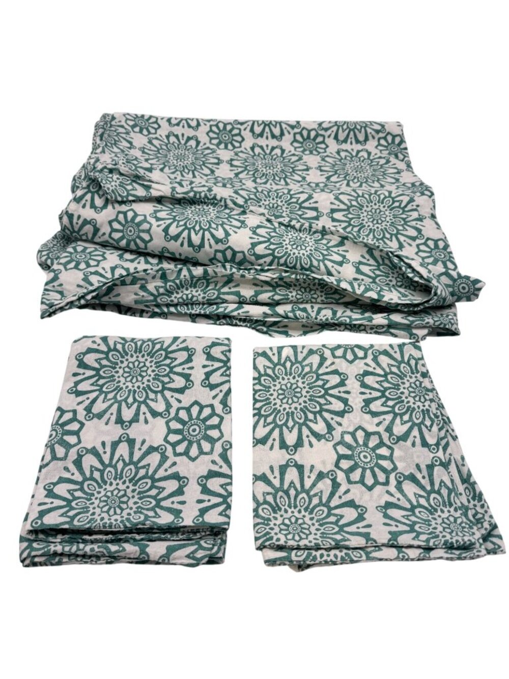 Lot Of Ikea Ängssalvia Floral All Over Print Cotton Pillowcase Duvet Cover Set